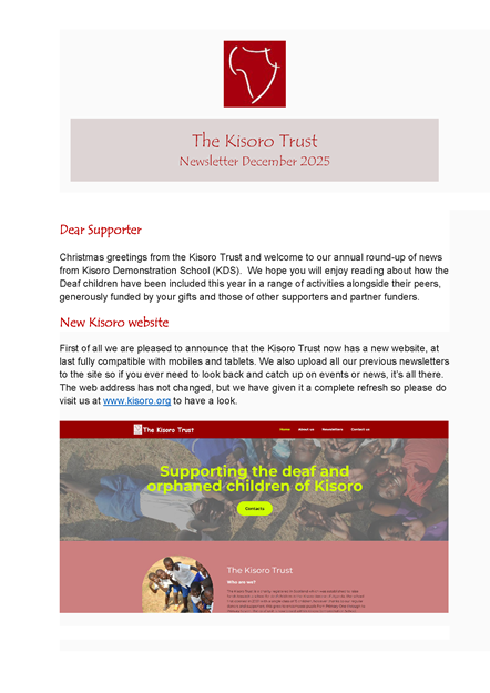 2025 Newsletter